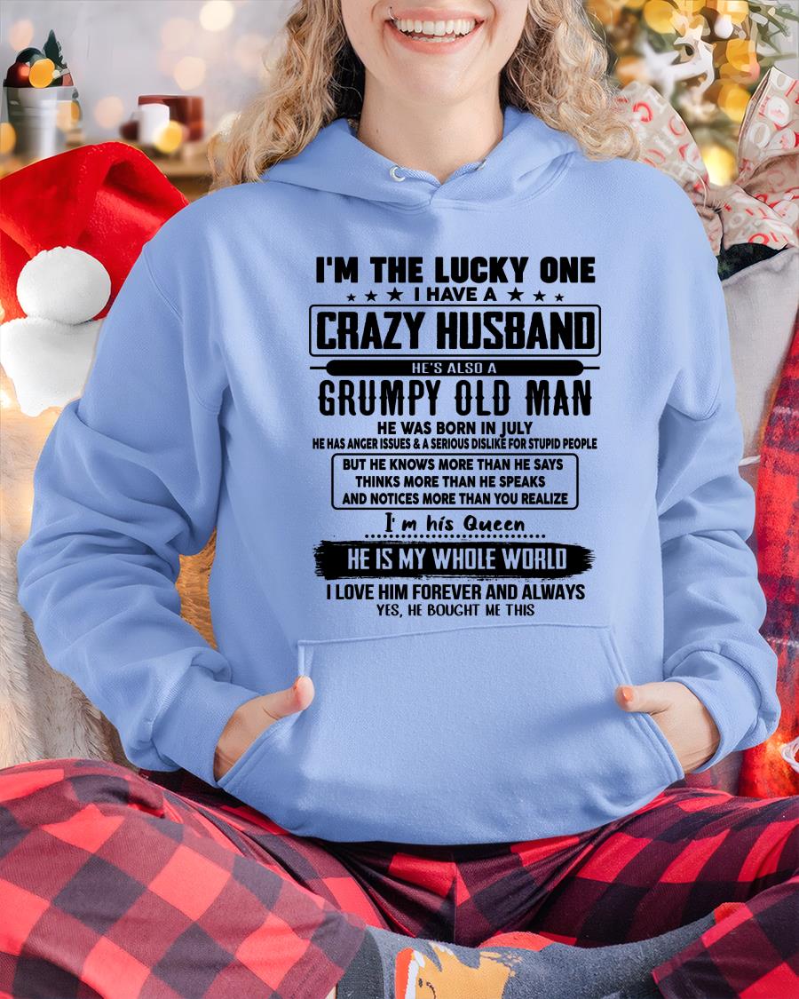 July - I am Lucky One I Have A Crazy Husband - Gift for Wife From Husband - NGHL07 (SKUT-LUCKYONE-07)
