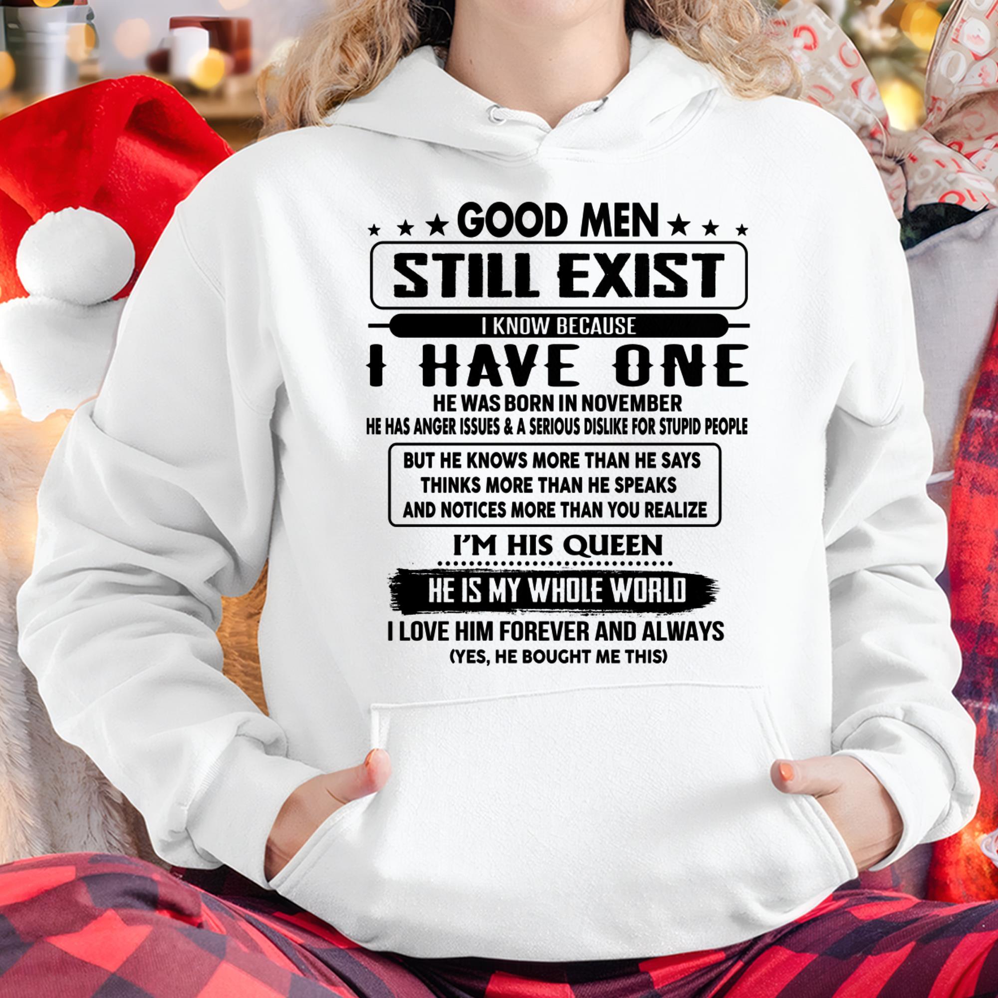 November - Good men Still Exist - gift for your girlfriend, wife from Husband - NGHL11 (SKU-GM-11)