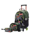 Juego de 3 piezas TOTTO Bulto Argon con Ruedas (Verde Robot)