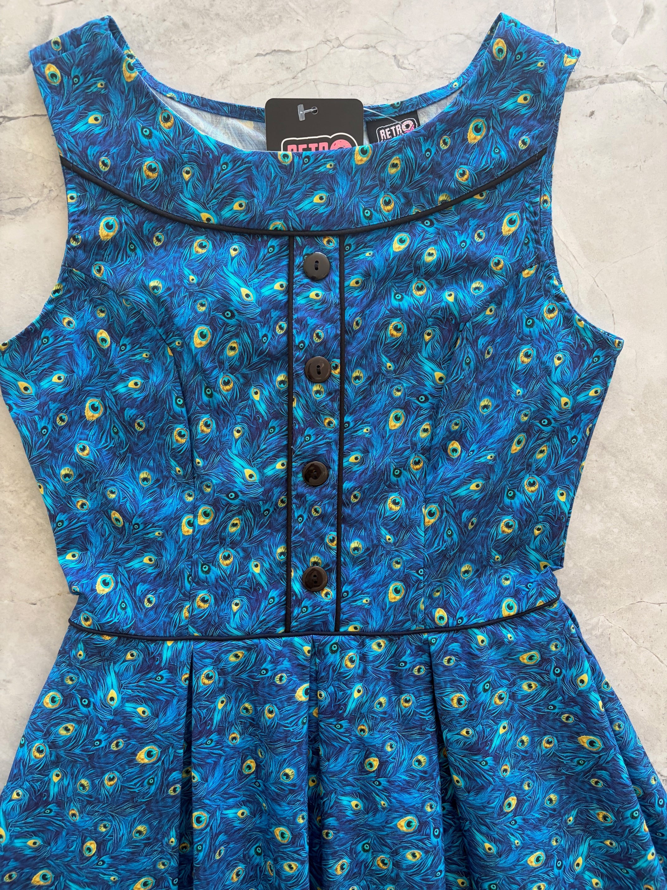 Elizabeth Dress in Peacock - XL only