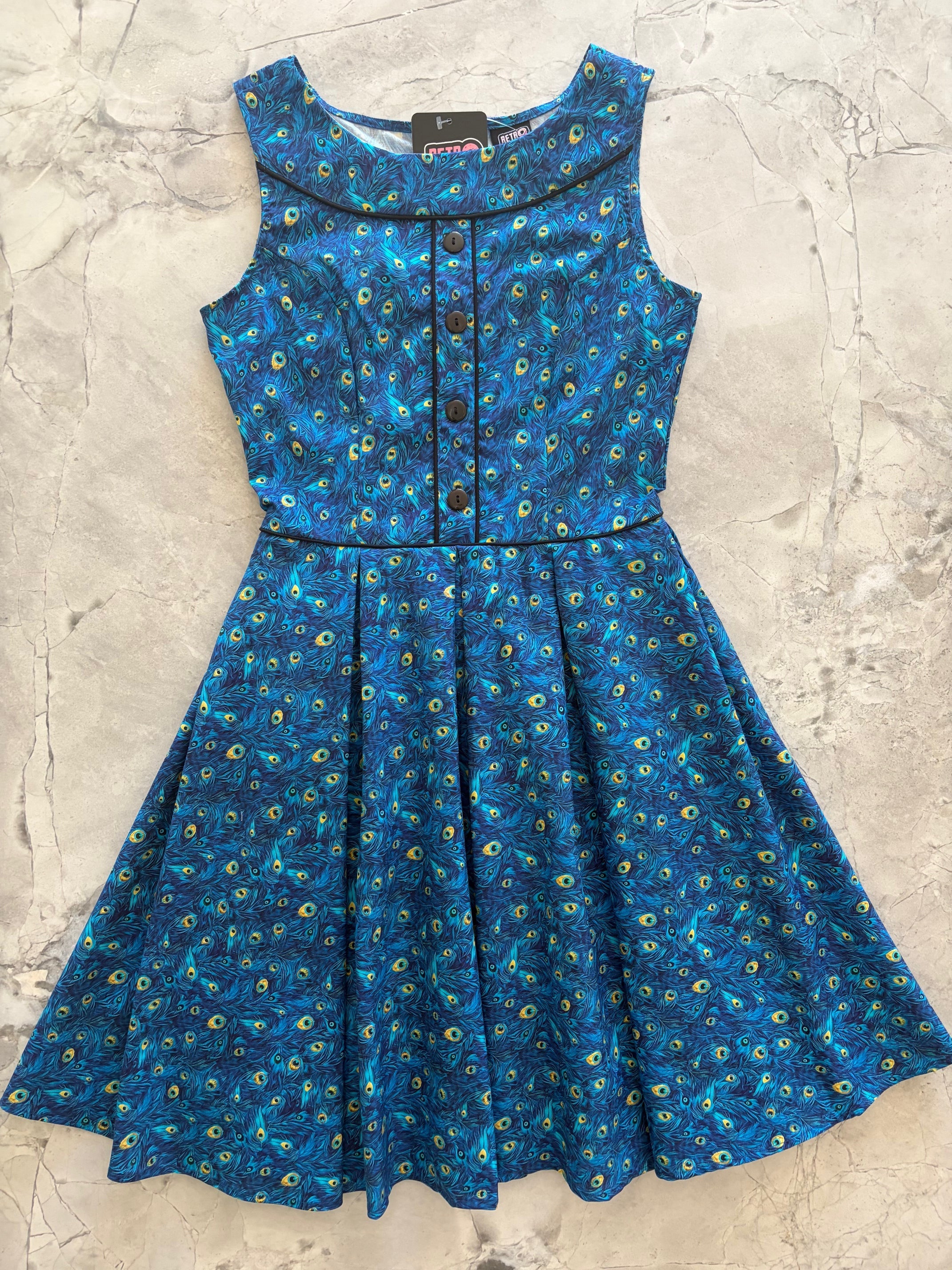 Elizabeth Dress in Peacock - XL only