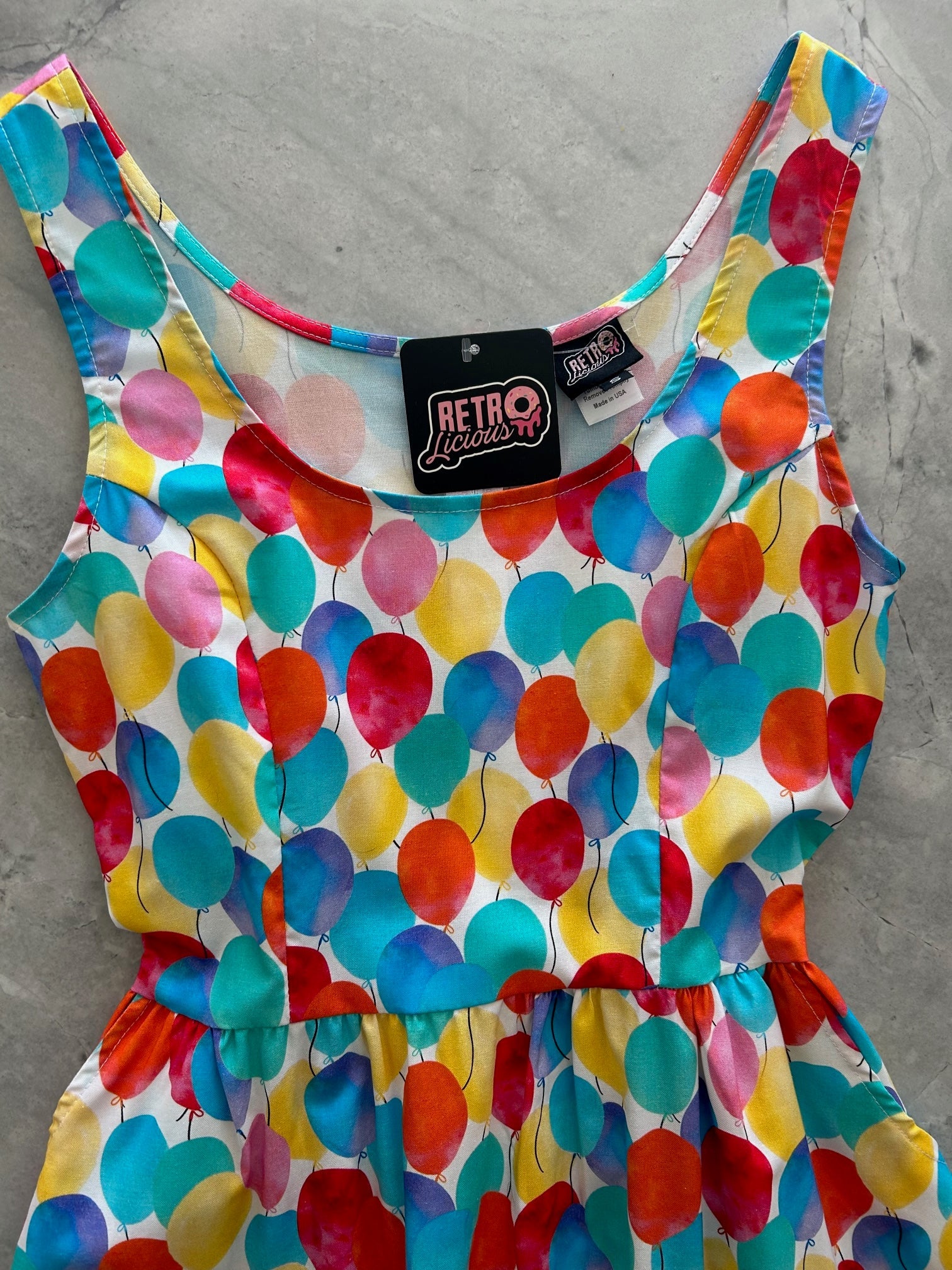 Balloons Fit & Flare Dress - Small only, 1 left!