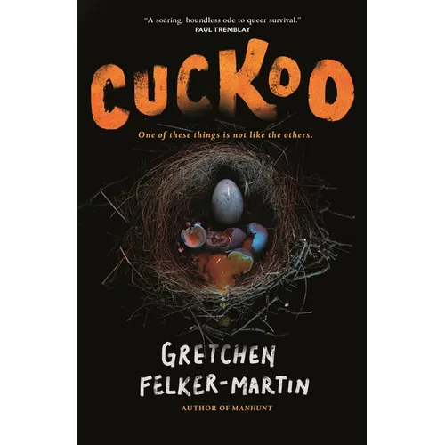 Paperback book cover with orange “Cuckoo” title and nest illustration