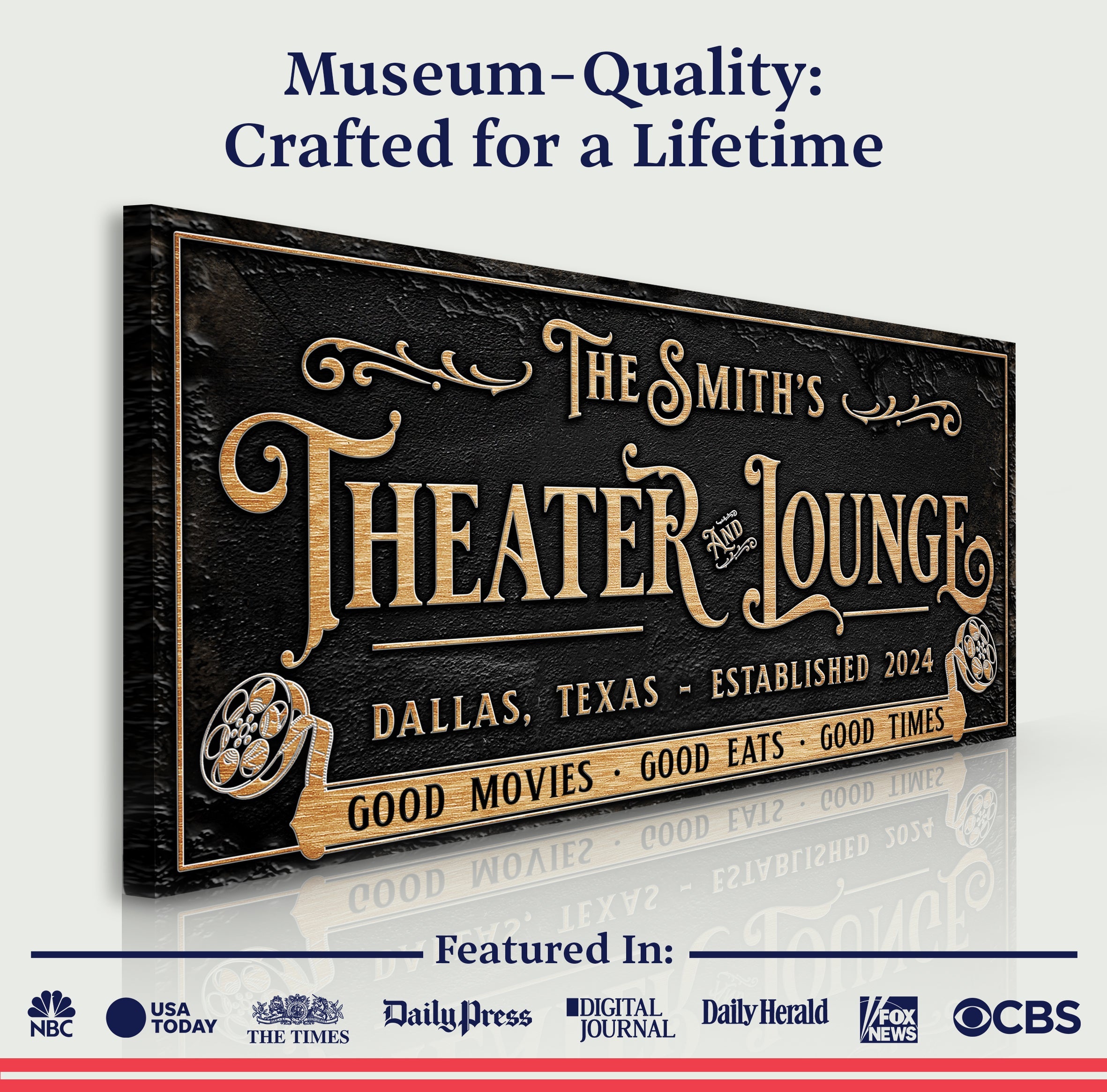 Personalized Theater Sign II