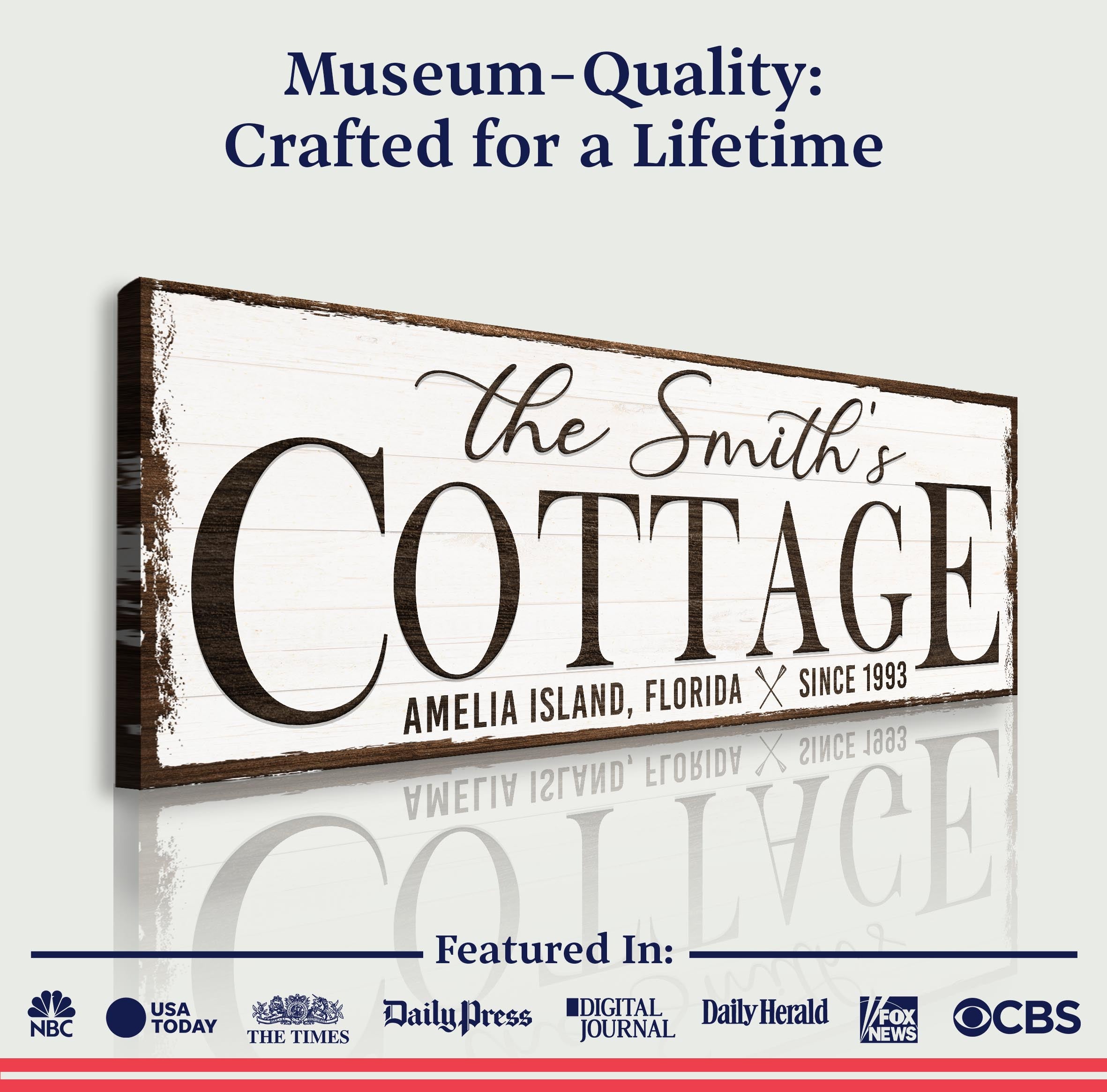 Cottage Beach House Sign II