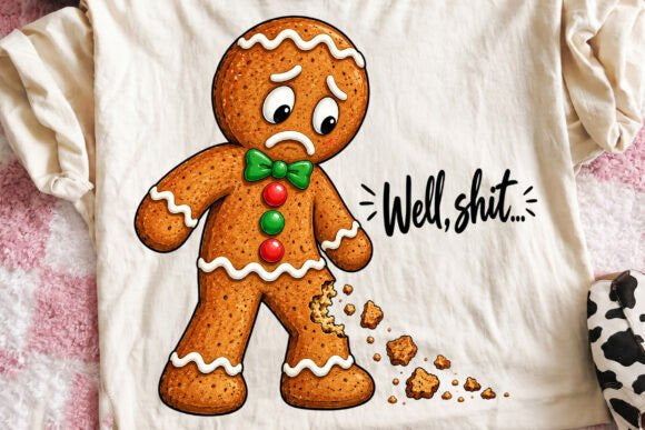 Broken Gingerbread Man Graphic Tee