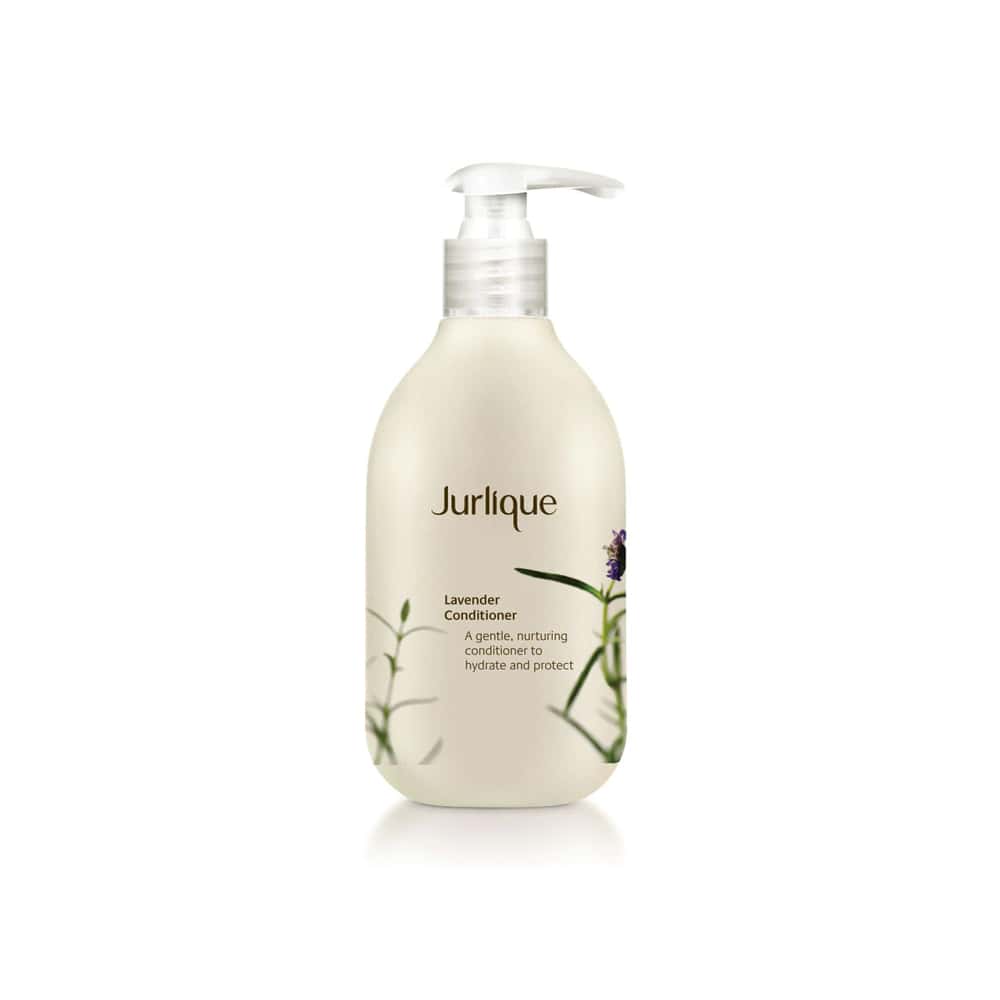 JURLIQUE lavender conditioner bottle with white pump, beige