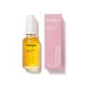 JURLIQUE rare rose face oil in amber glass bottle with white pump and pink box
