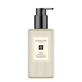 Wild Bluebell body and hand wash bottle with black pump, cream label