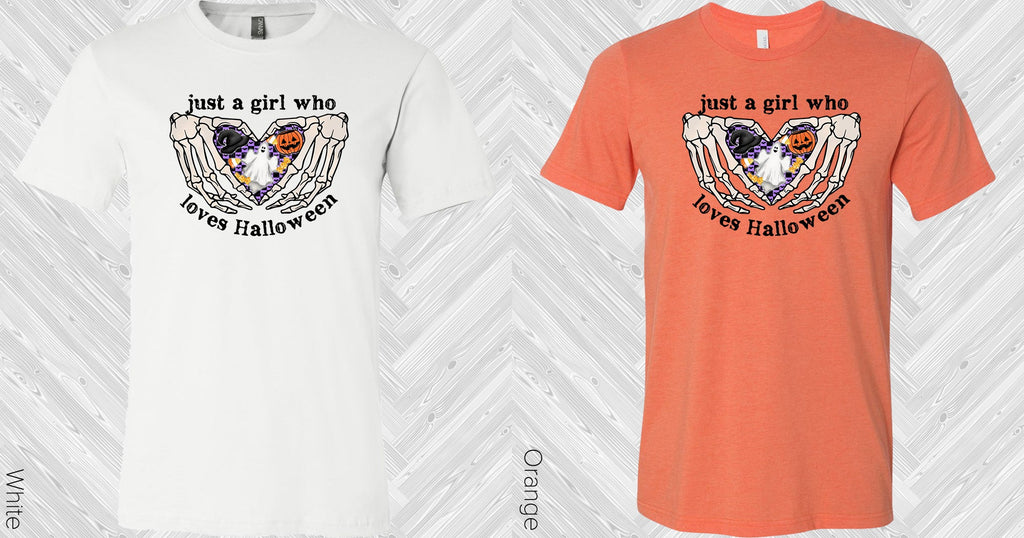 Just a Girl Who Loves Halloween Graphic Tee