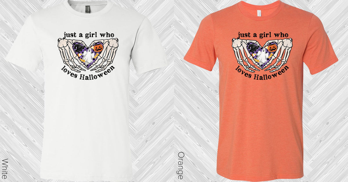 Just a Girl Who Loves Halloween Graphic Tee