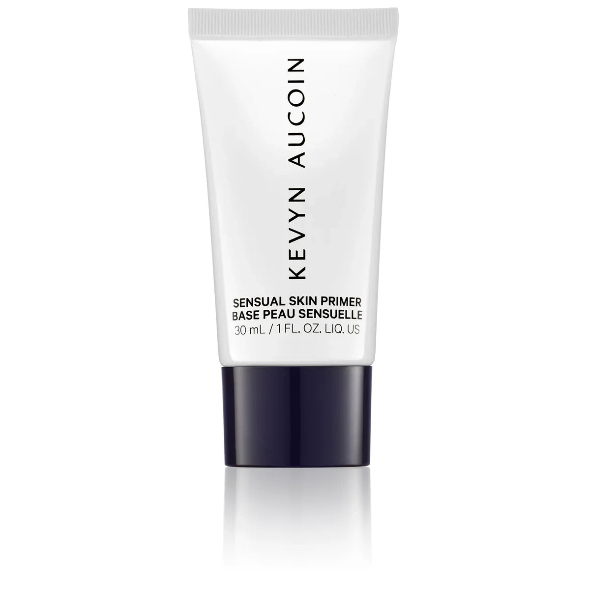 Kevyn Aucoin Sensual Skin Primer tube, white cap and dark base, 30 mL