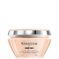 Hair mask jar with silver cap and peach container labeled Curl Manifesto