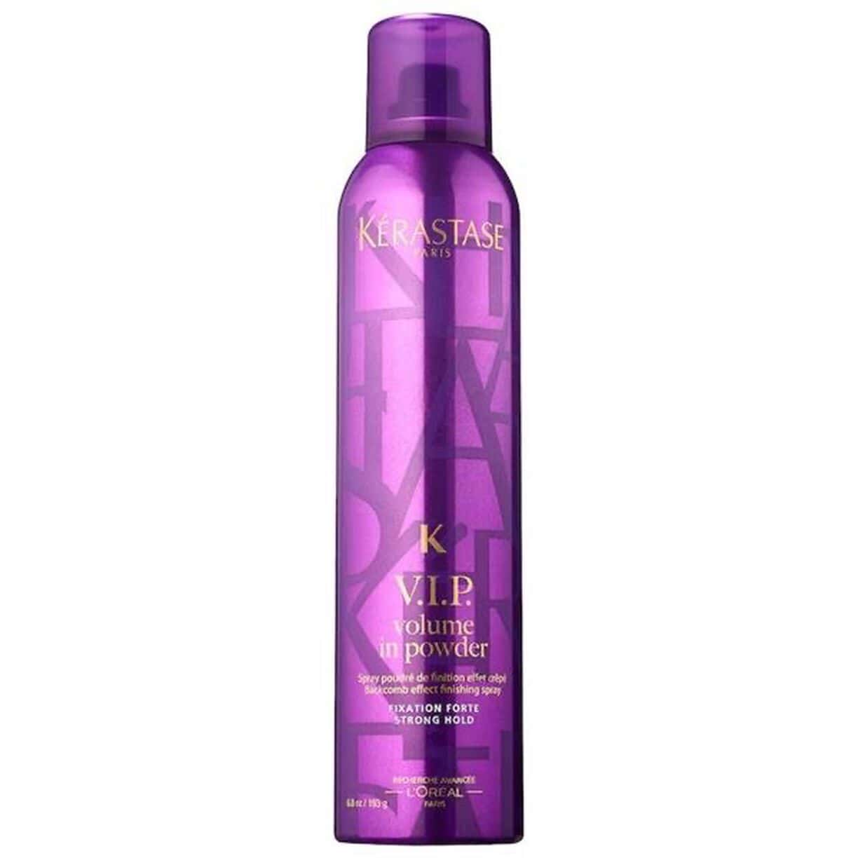 Kérastase V.I.P volume in powder texturizing spray bottle, purple, with sprayer