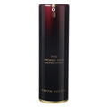 Cosmetic skin developer bottle by Kevyn Aucoin, black with gold base and red cap