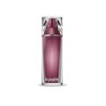 Lotion bottle with silver pump and mauve-lavender container