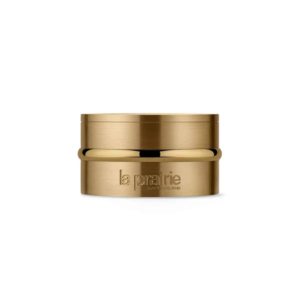 La Prairie Pure Gold nocturnal balm jar, gold-toned metal lid