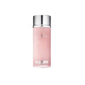 La Prairie balancing lotion bottle with silver cap, clear pink liquid