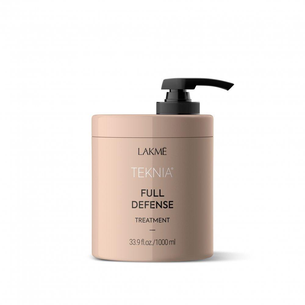 Lakme Teknia Full Defense Treatment 100 ml pump bottle with black pump