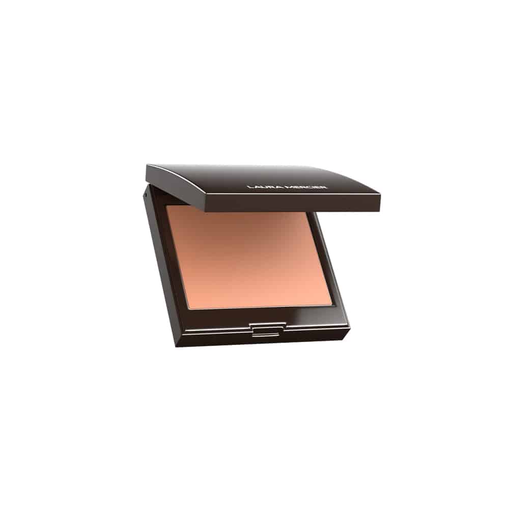 Laura Mercier blush compact with peach powder in square pan