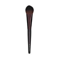 Cheek color brush with soft dark bristles and dark purple ferrule