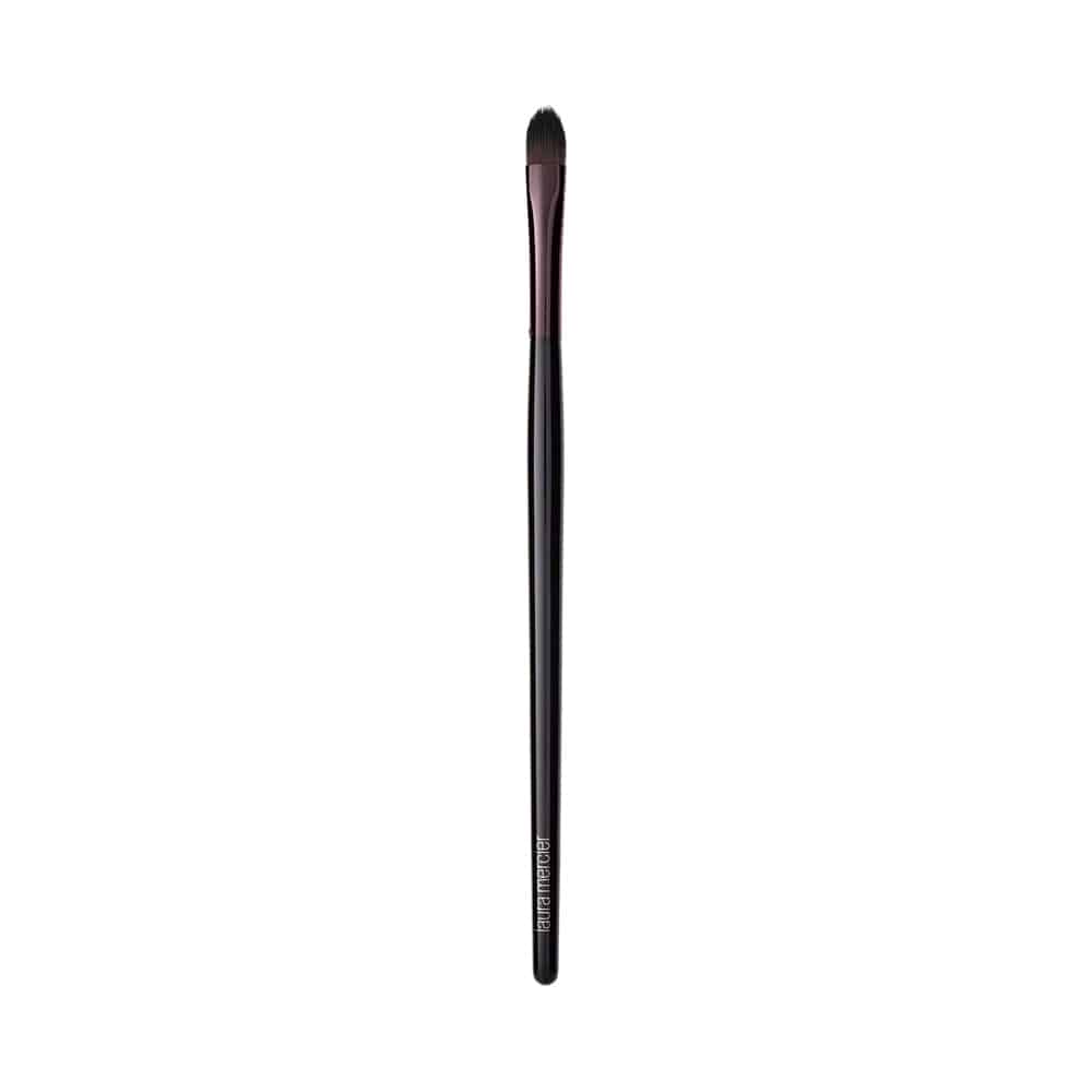Laura Mercier eye detail brush with slim black handle and angled tip