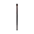 Finishing ponytail brush with tapered bristles and dark handle