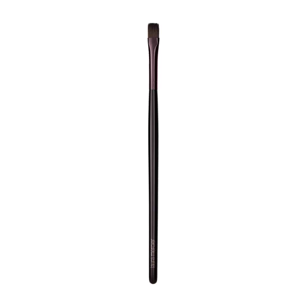 Laura Mercier flat eye liner brush with flat angled tip and dark handle