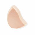 Makeup sponge wedge in beige foam, pointed edge for applying foundation