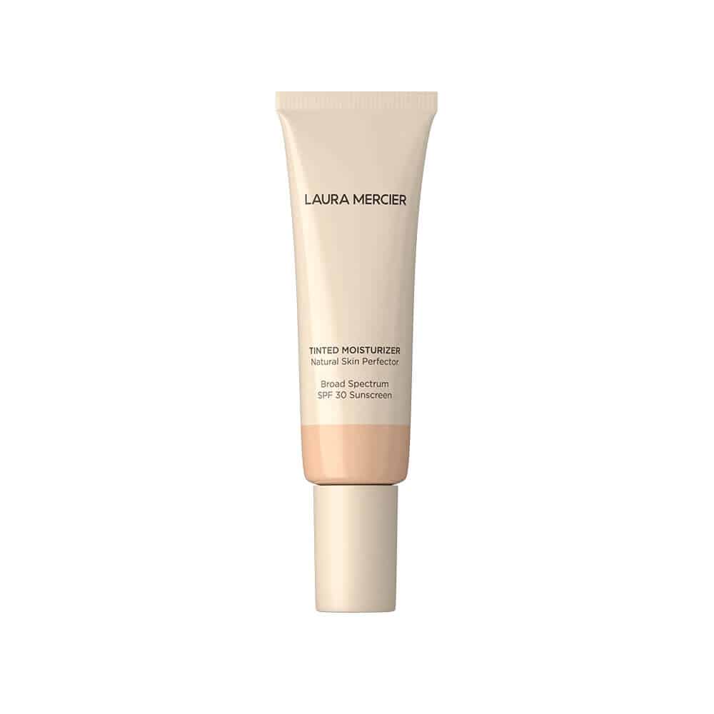 Tinted moisturizer tube, light beige, SPF 30 Natural Skin Perfector.