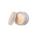 Laura Mercier loose setting powder jar with light beige powder and sifter lid