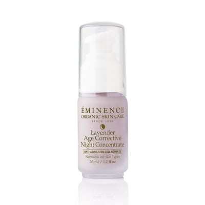 EMINENCE Lavender Age Corrective Night Concentrate pump bottle, 35 ml