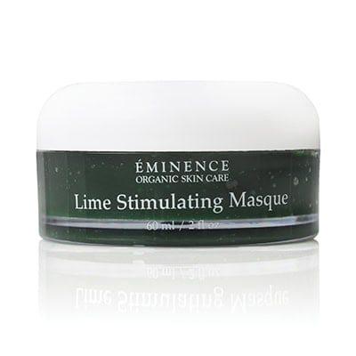 EMINENCE Lime Stimulating Masque jar with green label and white lid, 2 oz