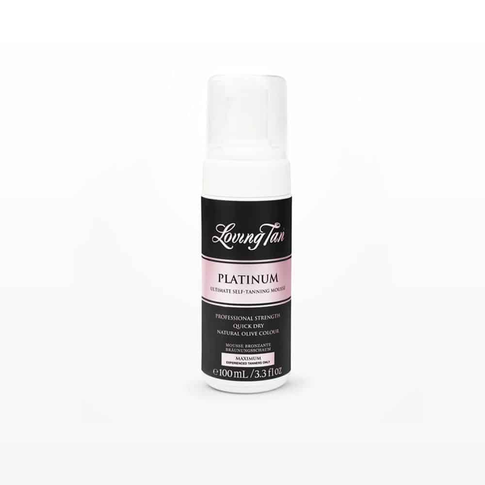 LovingTan Platinum mousse self-tan bottle, 100ml, with pump top