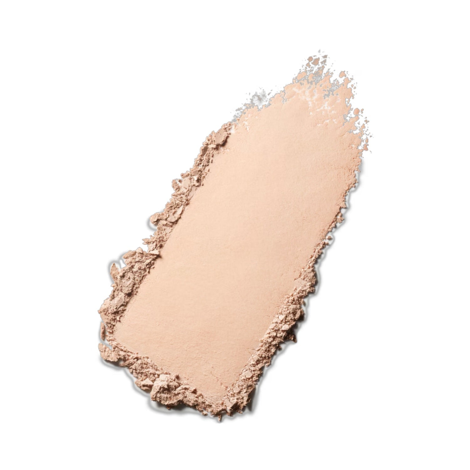 Mineralized skinfinish powder swatch, pale tan with shimmery crumb texture