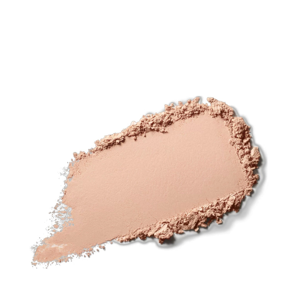 Mineralized skinfinish powder swatch, light beige with sparkly texture