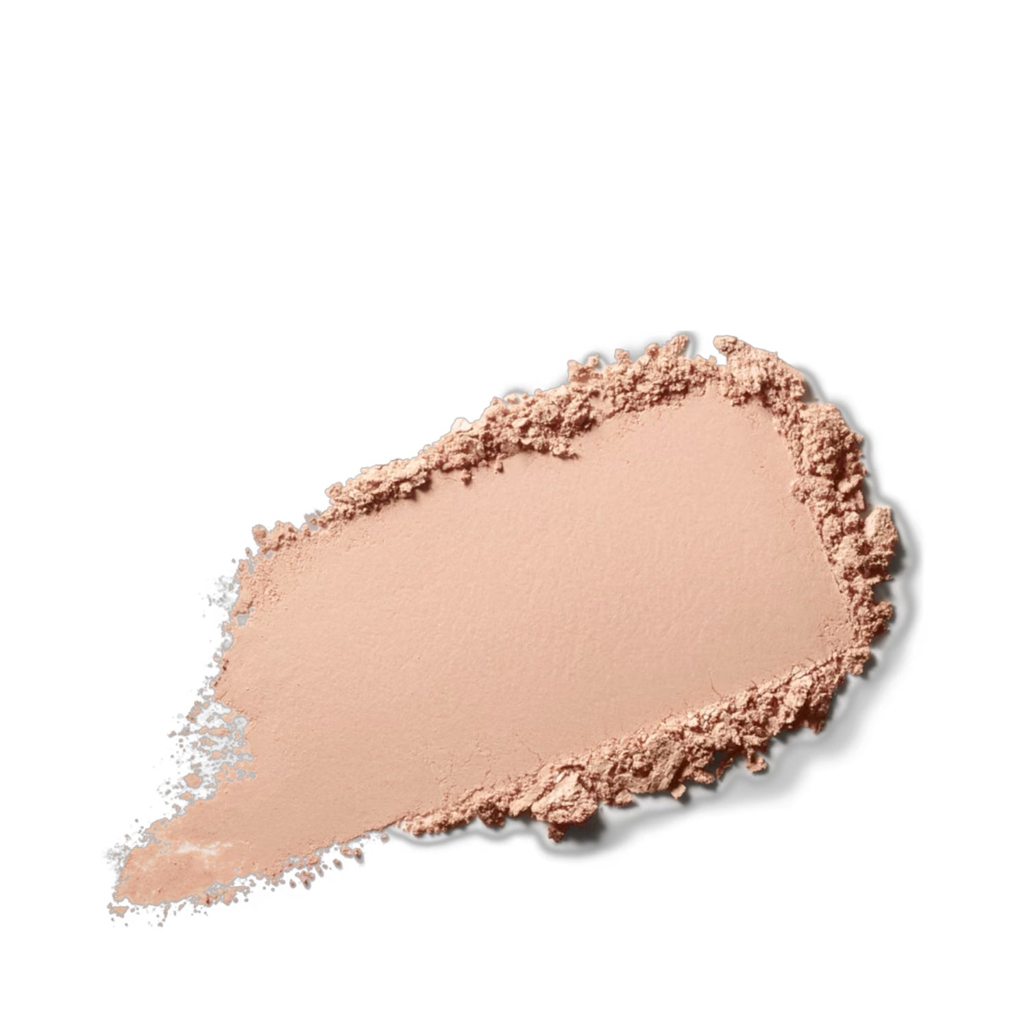 Mineralized skinfinish powder swatch, light beige with sparkly texture