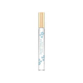 Daisy Dream rollerball perfume in clear glass bottle with blue floral print and gold cap