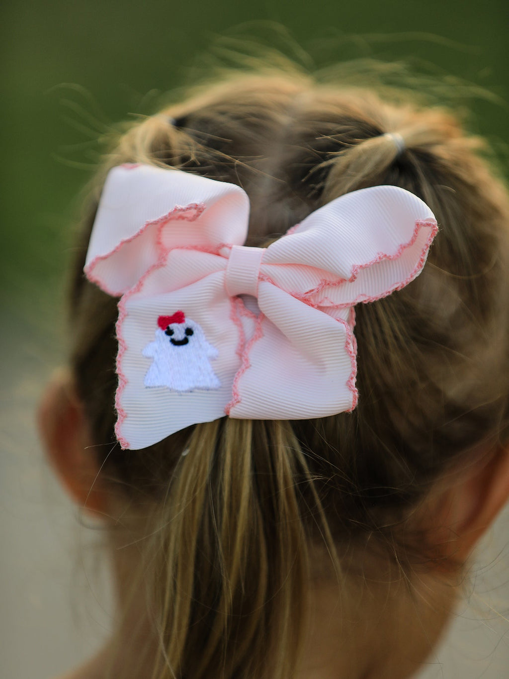 Halloween Ghost Bow Hairpin 3.9 Inch
