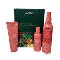 Aveda hydrating essentials gift set with green box and coral pump bottle and tube