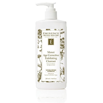 EMINENCE Monoi Age Corrective Exfoliating Cleanser pump bottle, 8.4 oz
