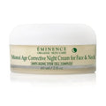 Face & neck night cream jar with white lid and beige label, Monoi Age Corrective