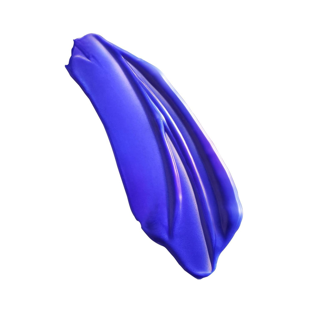 Purple conditioner gel swatch, glossy strip