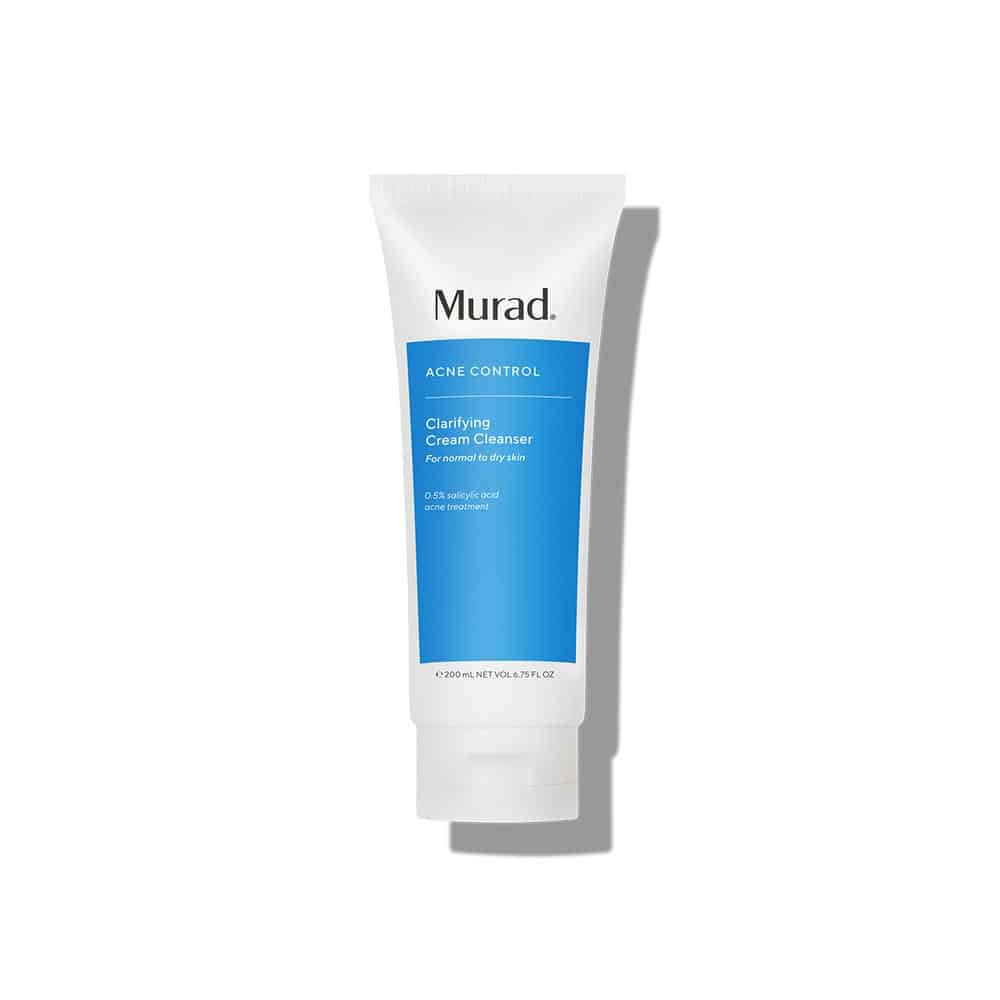 Murad clarifying cream cleanser tube with blue label