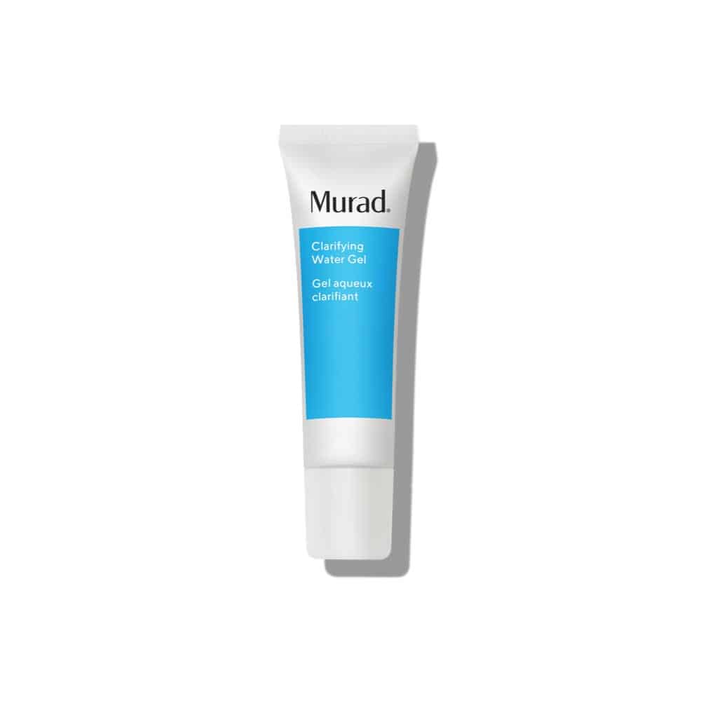 Murad Clarifying Water Gel tube, white with blue label, squeeze-top cap