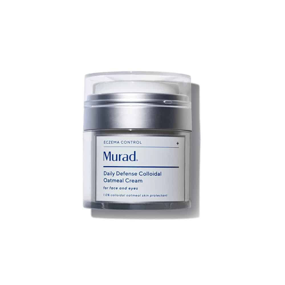 Murad Daily Defense Colloidal Oatmeal Cream 1.7 oz jar with silver lid