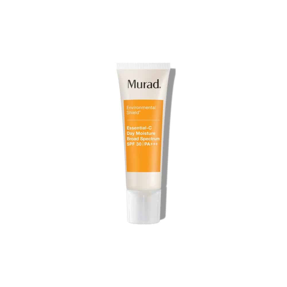 SPF 30 PA+++ sunscreen moisturizer tube, white squeeze tube with cream-orange label