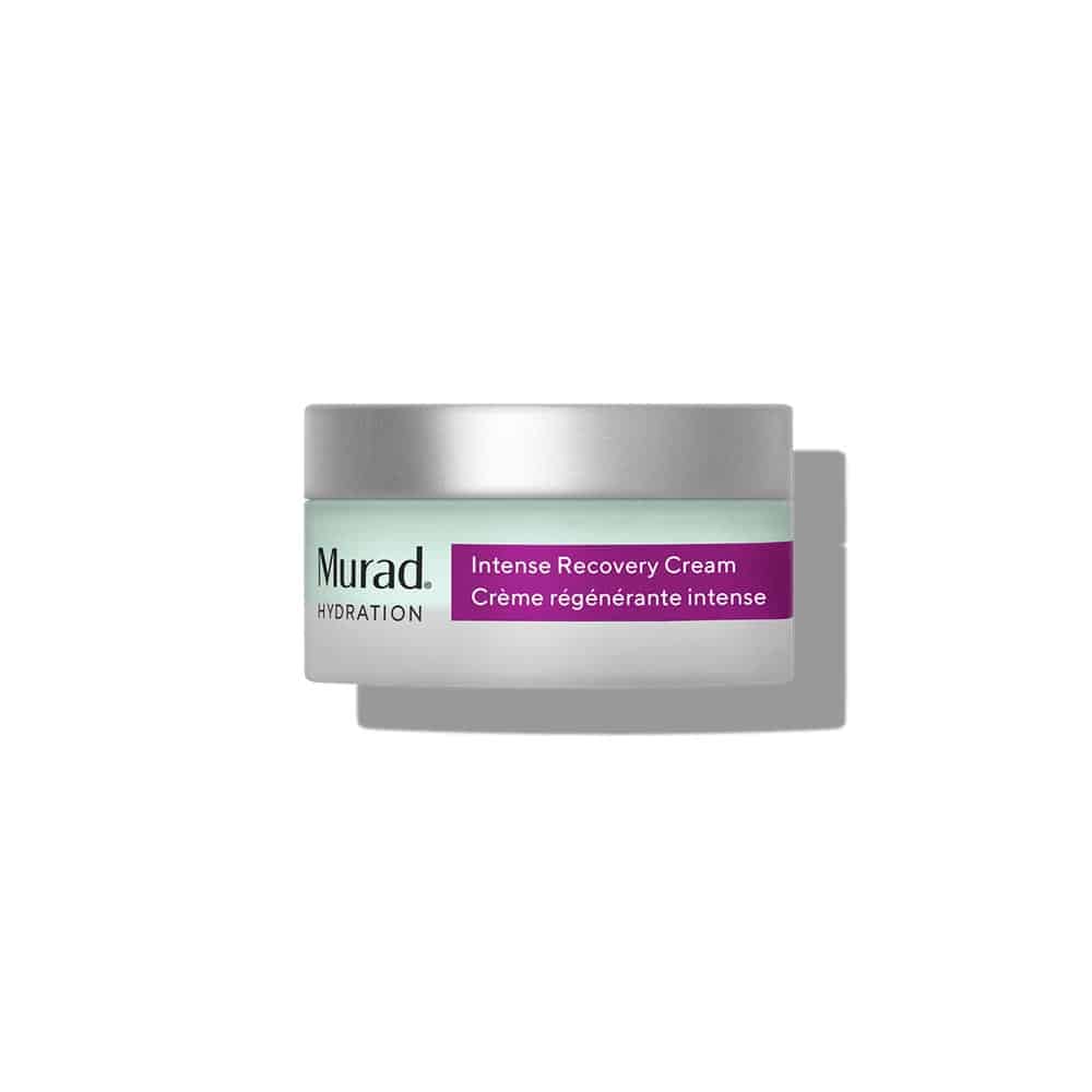 Murad Intense Recovery Cream jar with purple and teal label