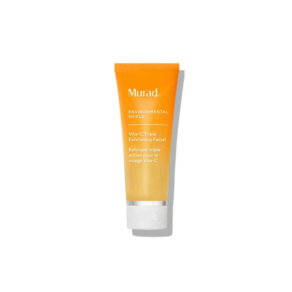 Murad Vita-C facial exfoliating cream, orange squeeze tube