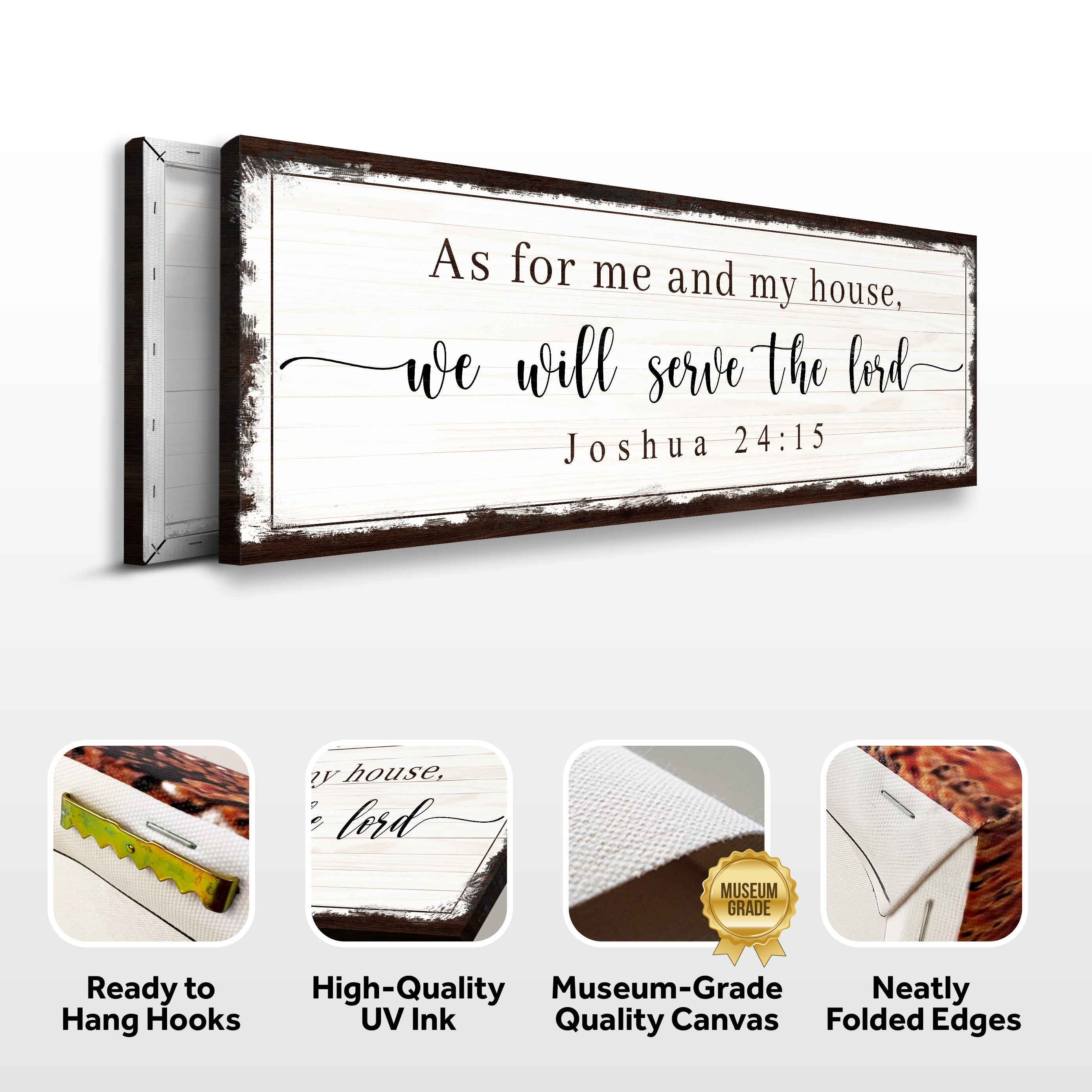 Joshua 24:15 - We Will Serve The Lord Sign